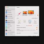 Techbydavey shows a screenshot of display settings on macOS to arrange the displays connected