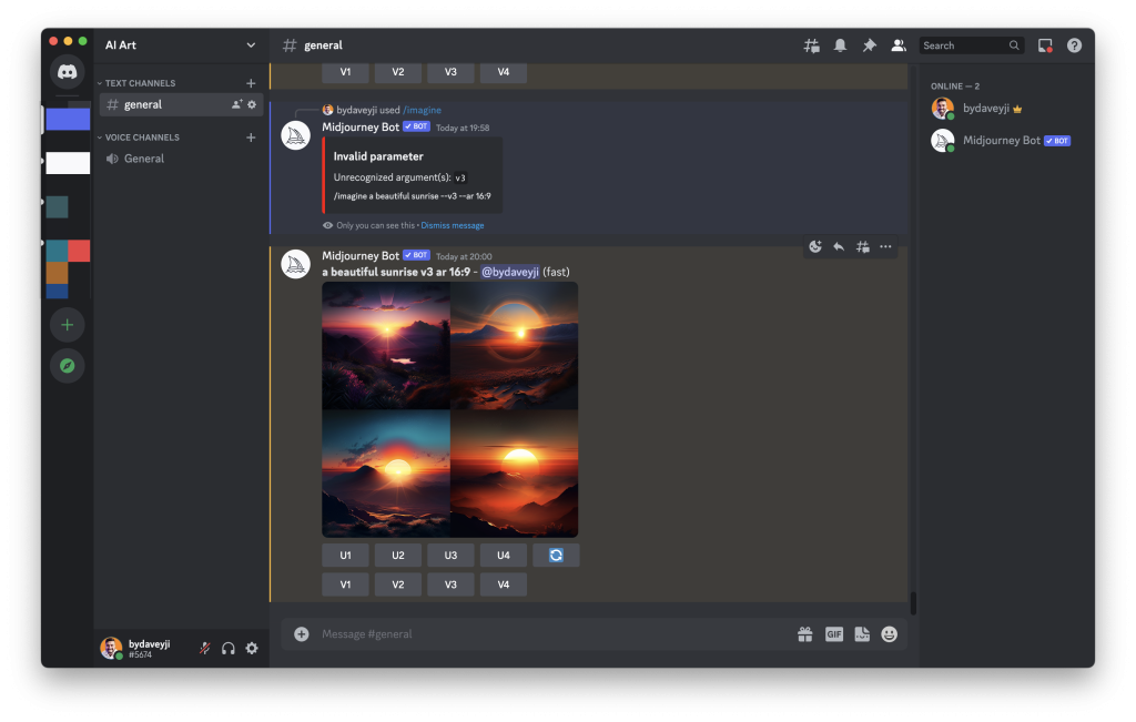 Shubham Davey from Techbydavey shows how to use No command parameter on discord to create stunning images.