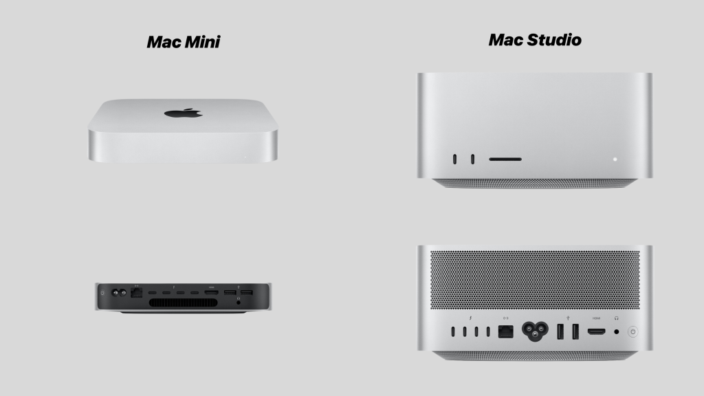Techbydavey compares the ports in Mac mini & mac studio