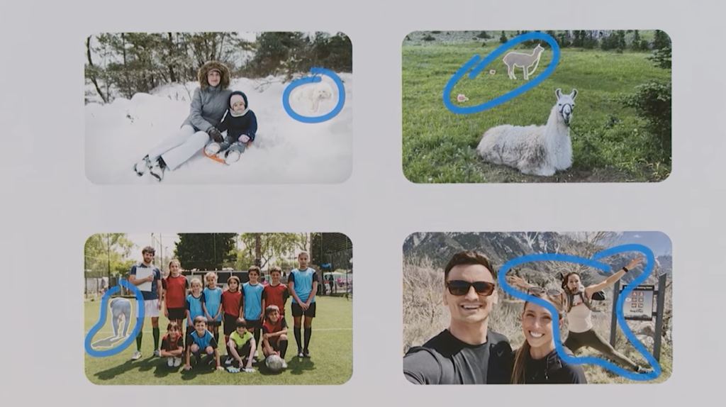 An image of Magic erase in Google photos in action. Magic erase removes unwanted objects distractions from the images.