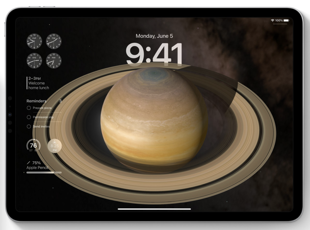An image on techbydavey.com about personalizing lock screen on iPadOS 17
