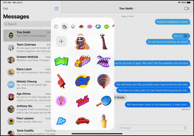 An image on techbydavey.com about creating your own stickers on iPadOS 17