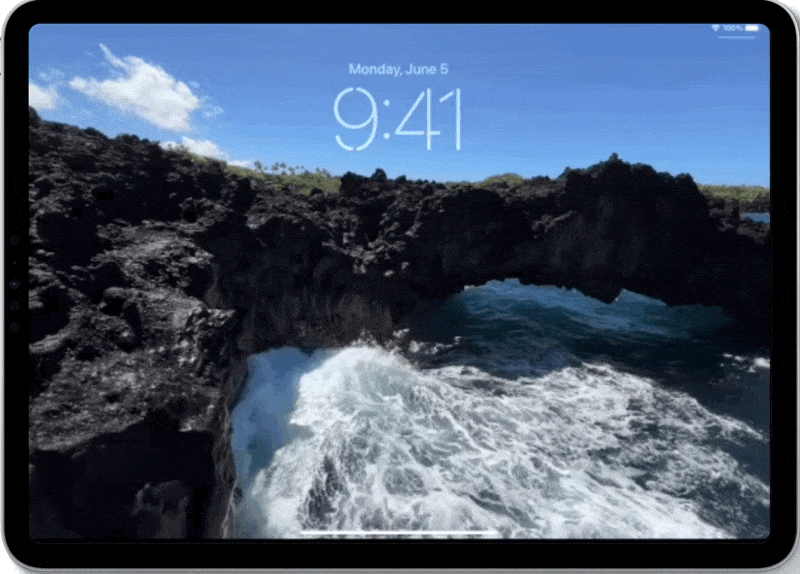 An image on techbydavey.com about using live photo as wallpaper on iPadOS 17