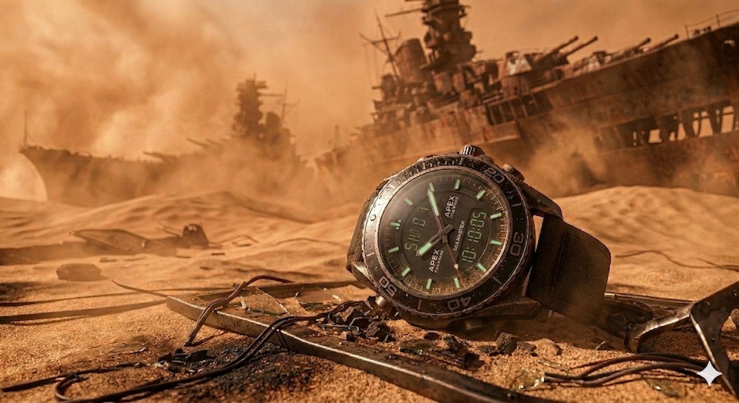 AI prompts wristwatch image-Sandstorm
